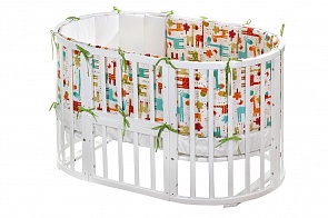 Комплект Nuovita Giraffe в кровать-трансформер Nido Magia, 6 предметов (Nuovita, 00-0013882)